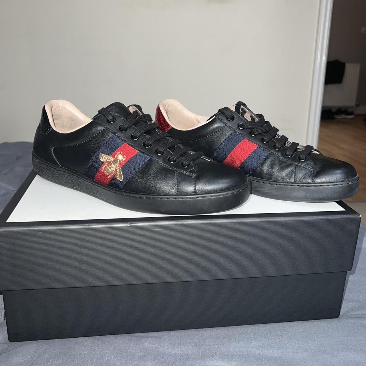 GUCCI Men's Ace embroidered sneaker SIZE 7.5 Really... - Depop