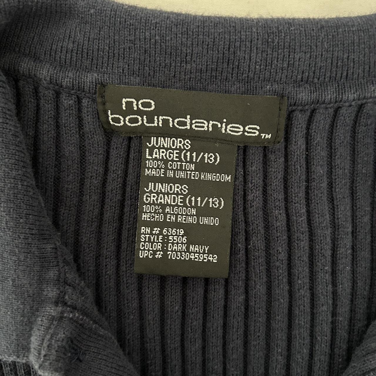 No Boundaries Women's Navy Vest | Depop