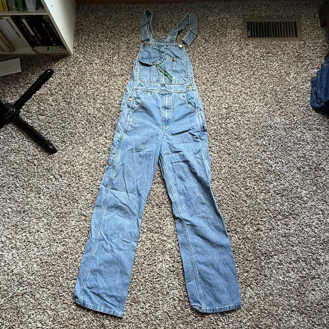 cute vintage 90s key overalls!! mark in crotch area... Depop
