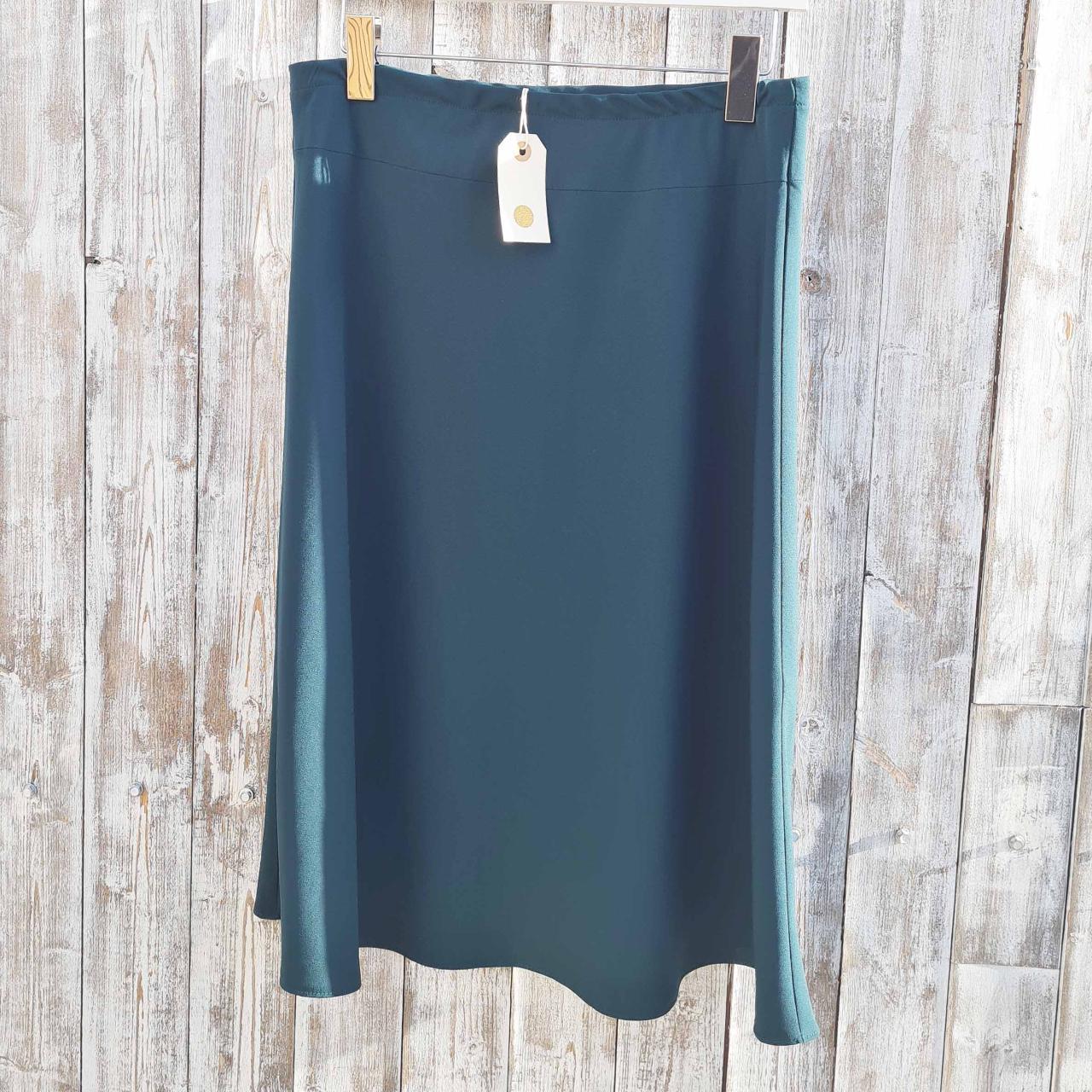 Nil. Green Midi A-Line Skirt - M / Was Selling At... - Depop