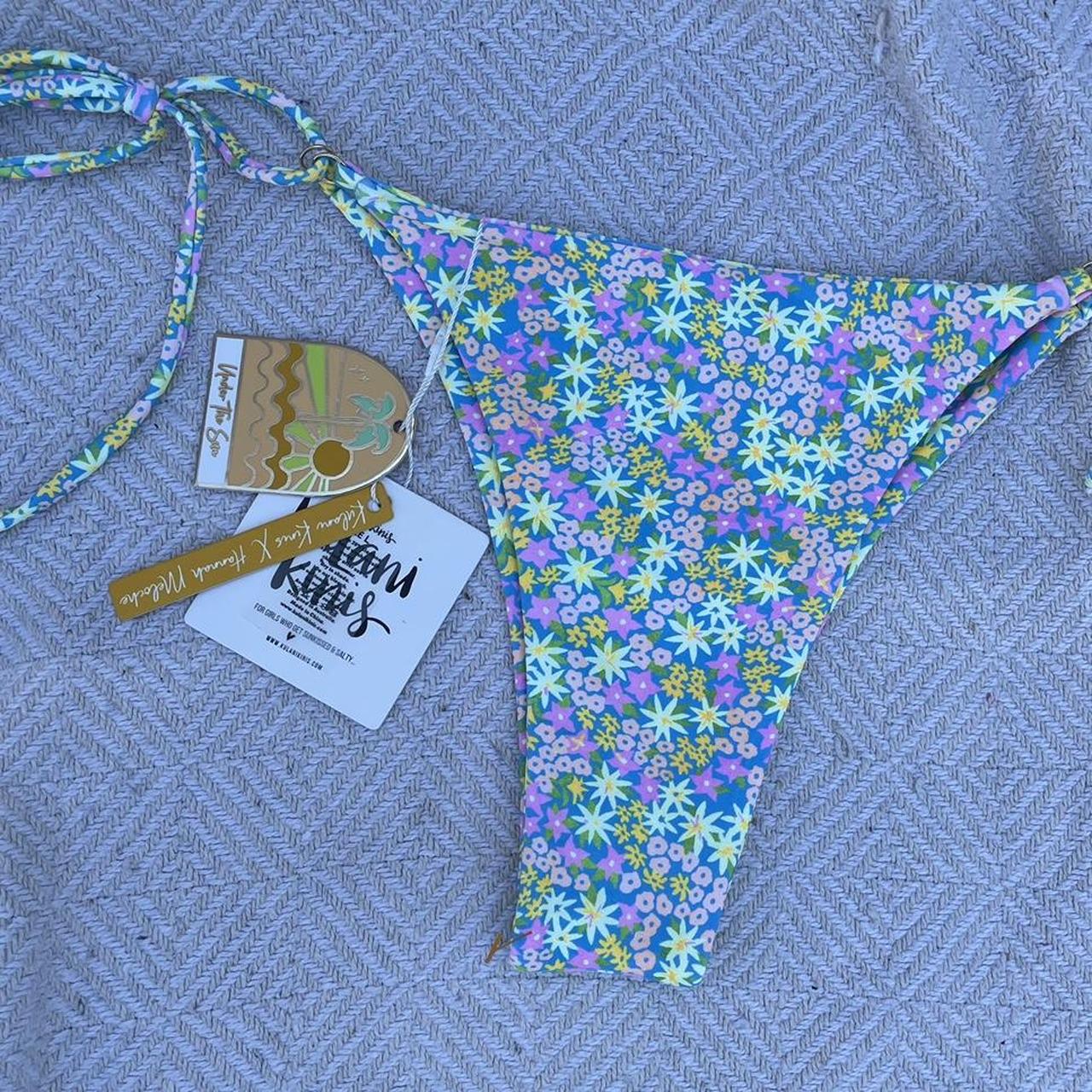 Womens Yellow And Blue Bikini And Tankini Bottoms Depop 2861