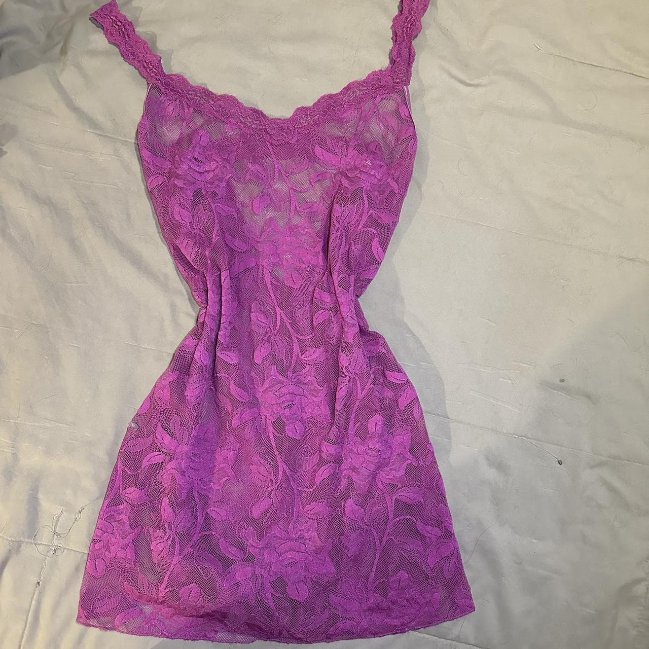 Purple Lace Victorias Secret Slip Dainty Coquette Depop 3522