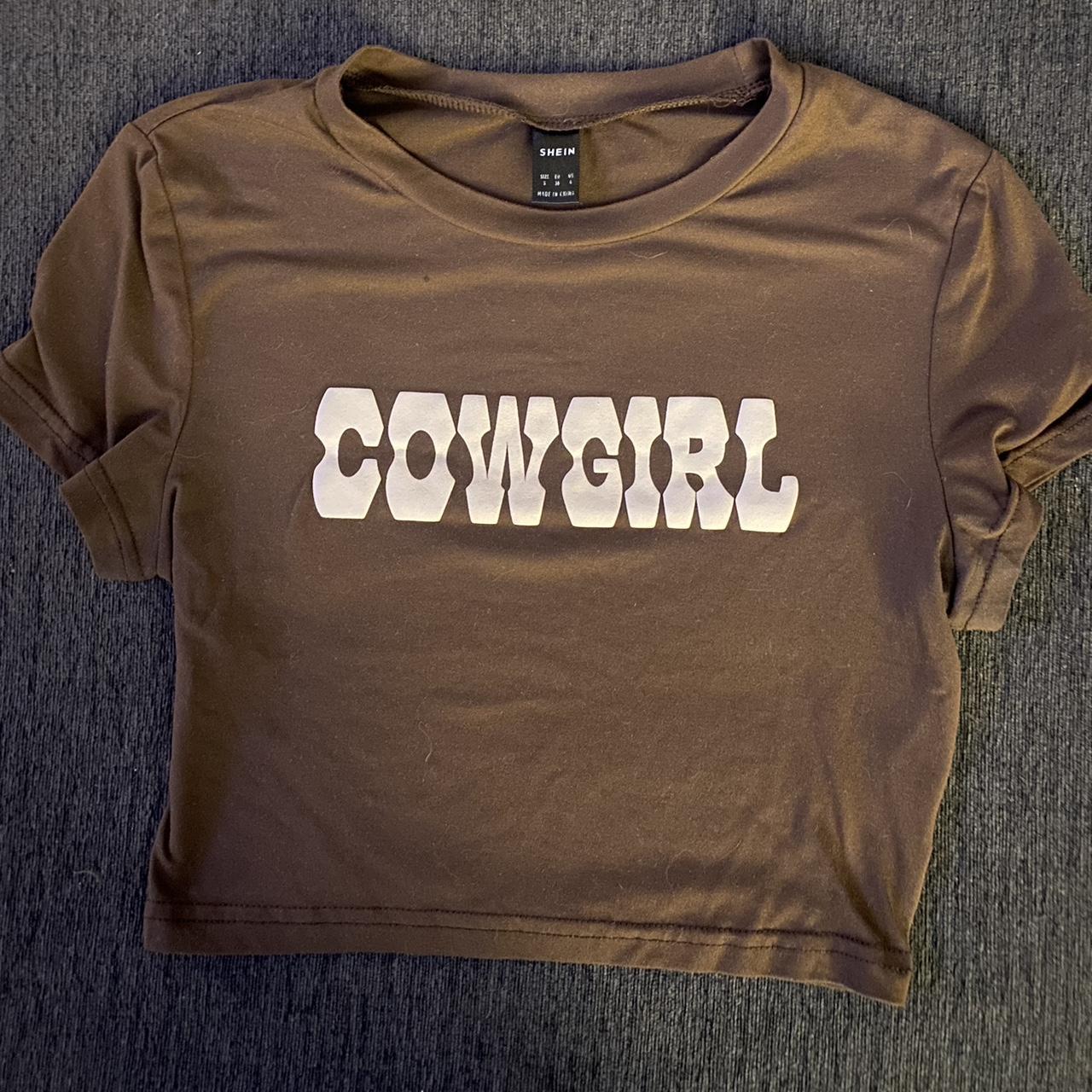 Brown Cowgirl crop 🤠 Size small #cowgirl - Depop