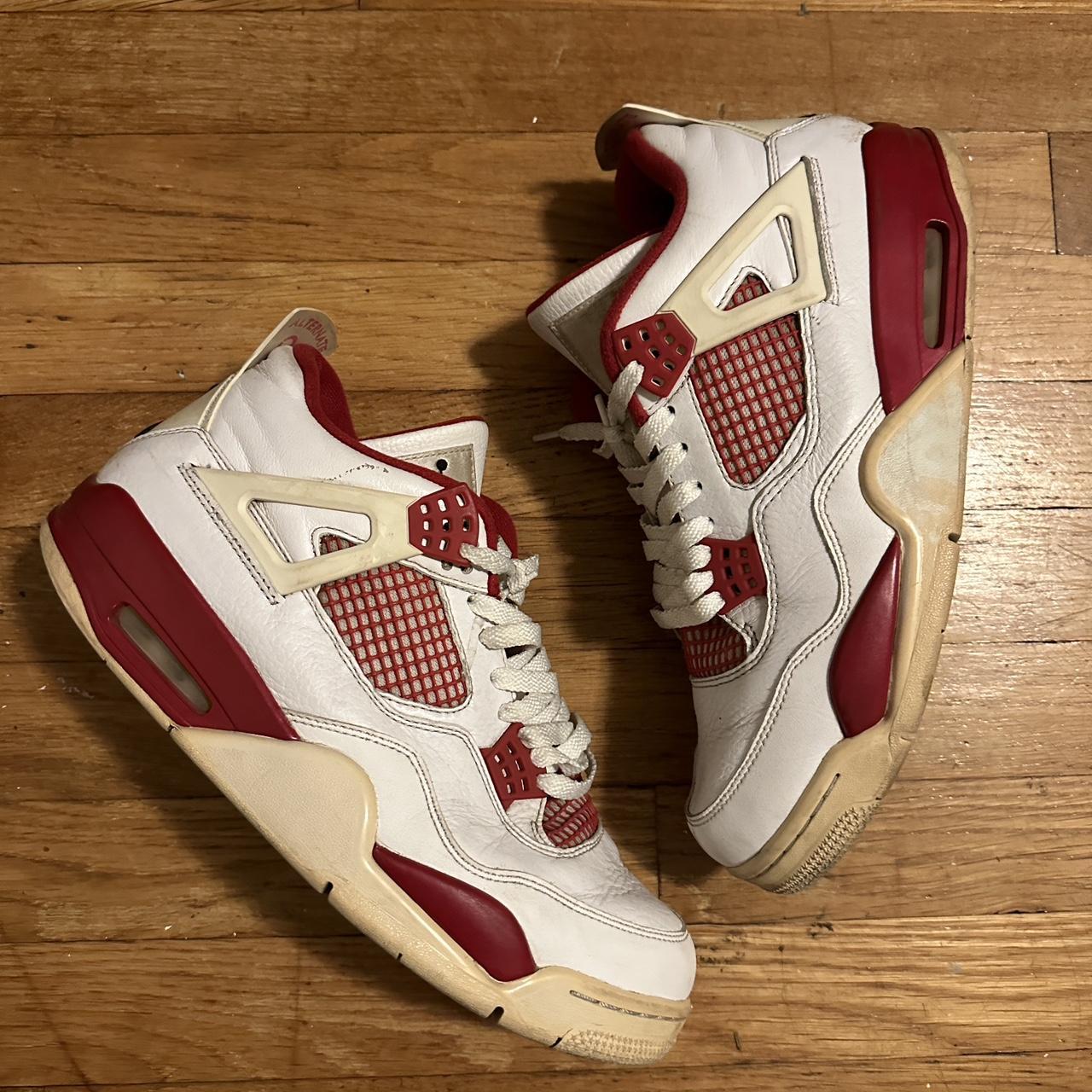 jordans white and red and blue