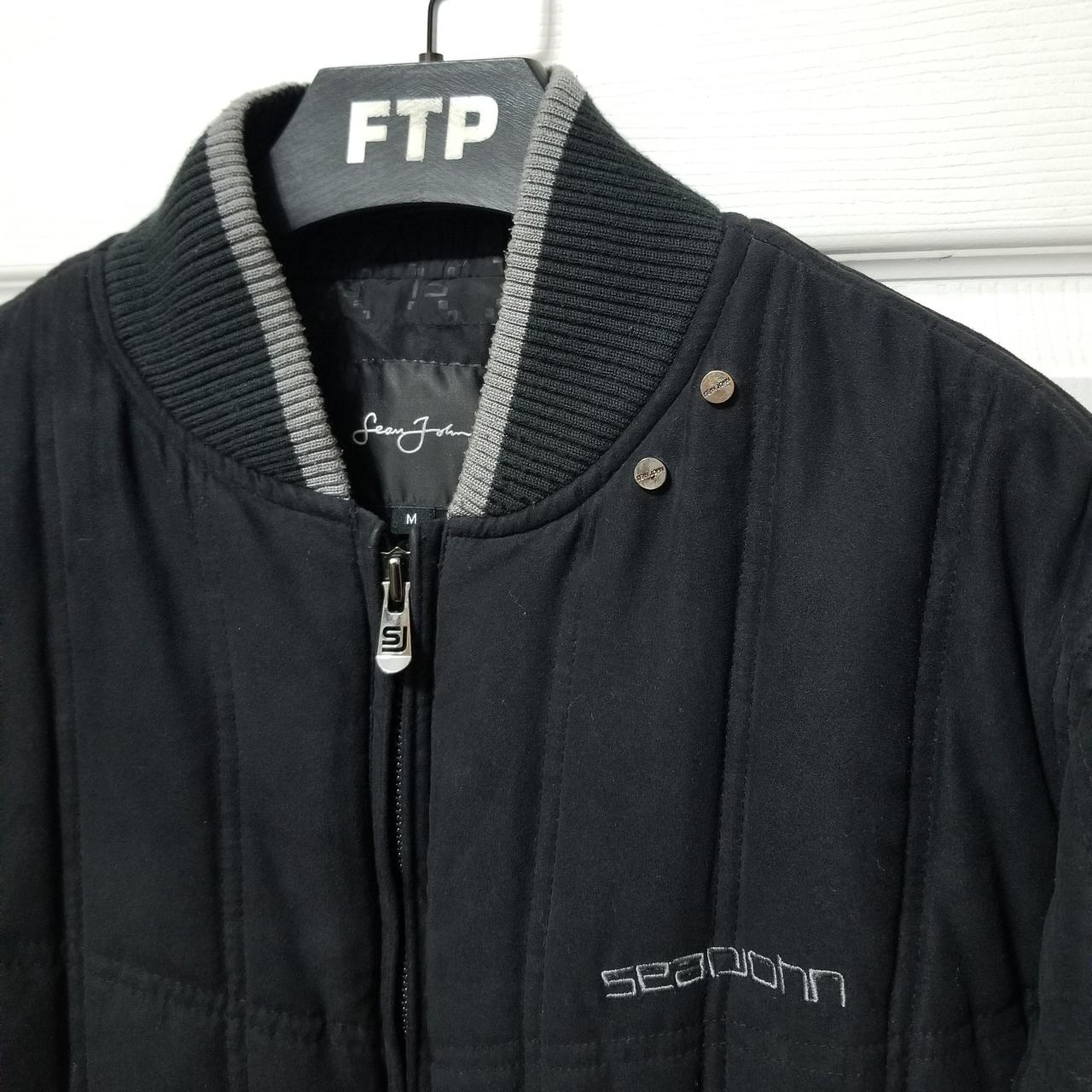 VTG Y2K Sean John Embroidered Spellout Logo Zip Up | Depop