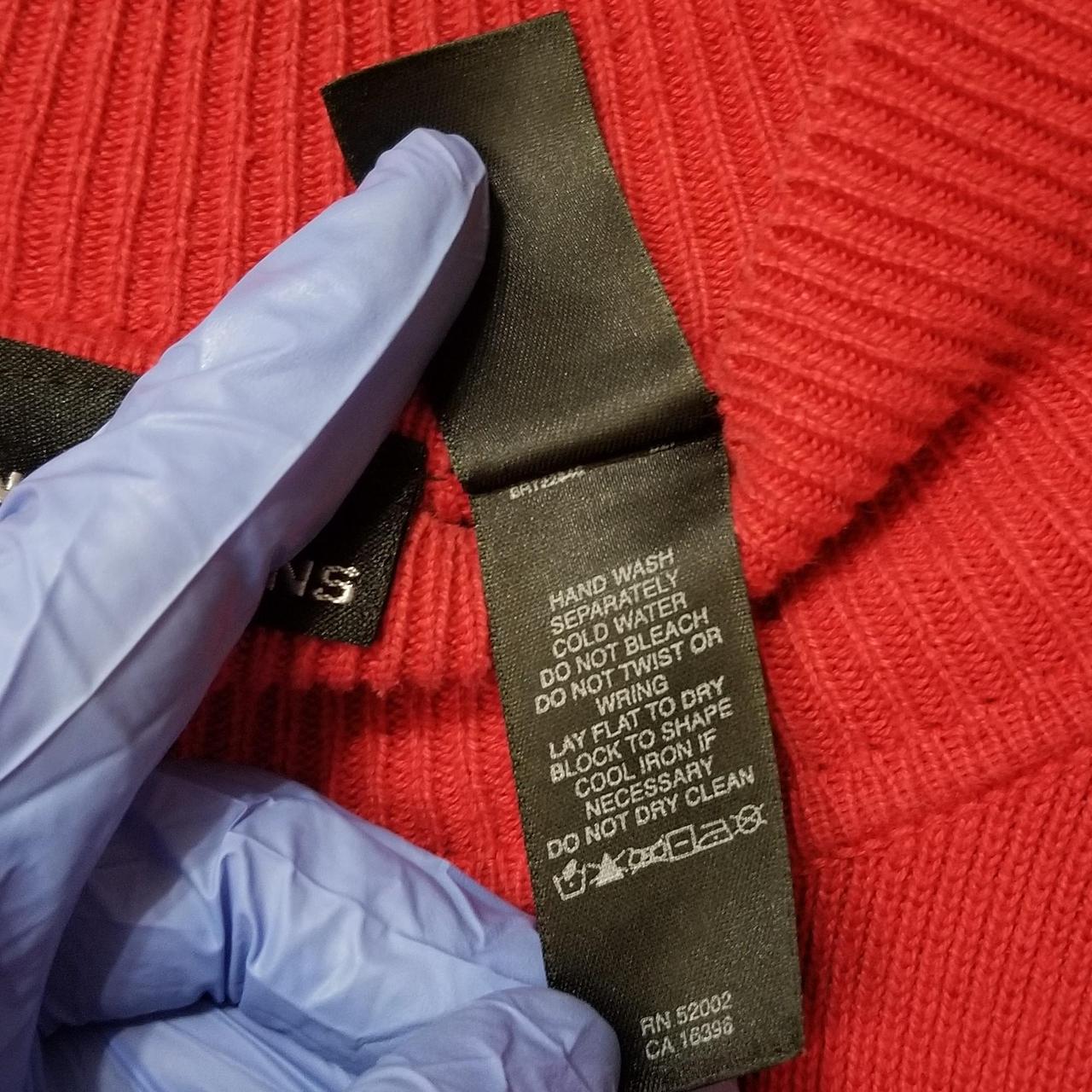 アイロン DKNY Women's Sweater - Black/Red - XL – VTG 90s Y2K DKNY