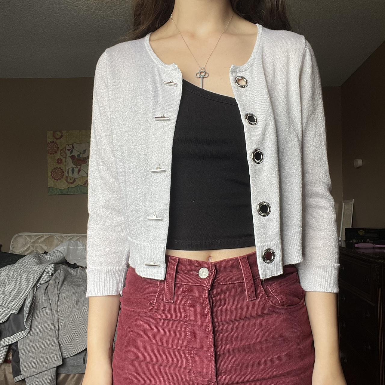 Calvin klein clearance white cardigan