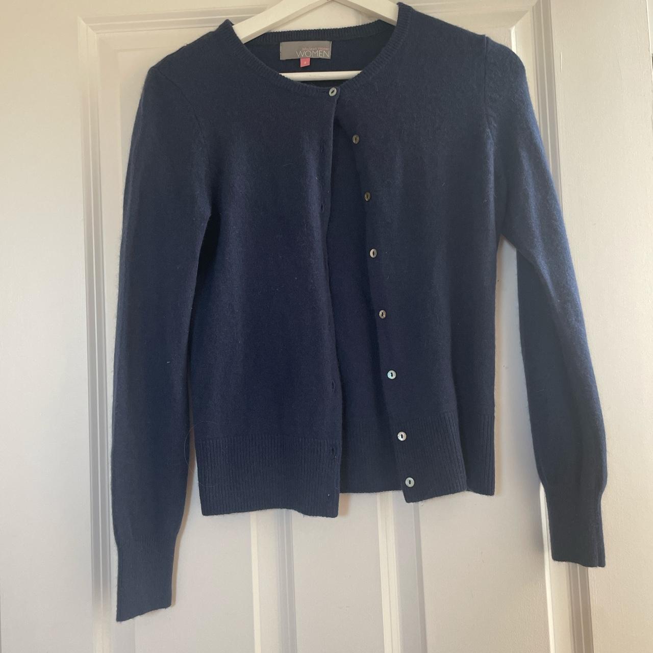 John Lewis Women's Navy Cardigan Depop