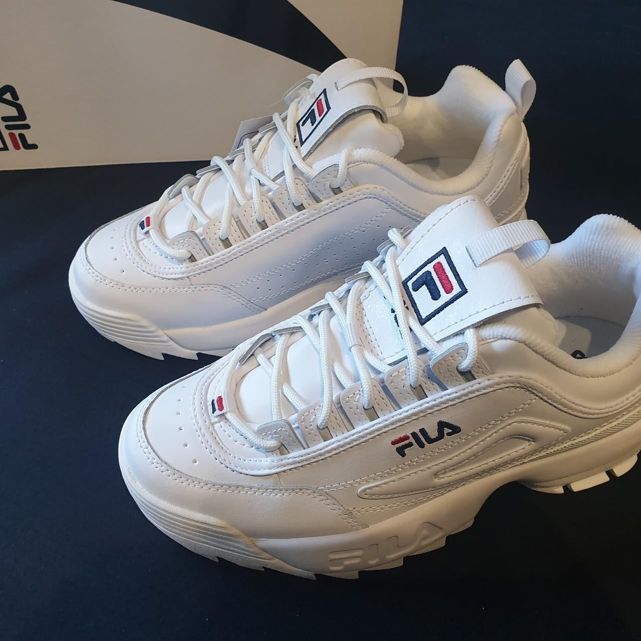 Fila Women's White Trainers | Depop