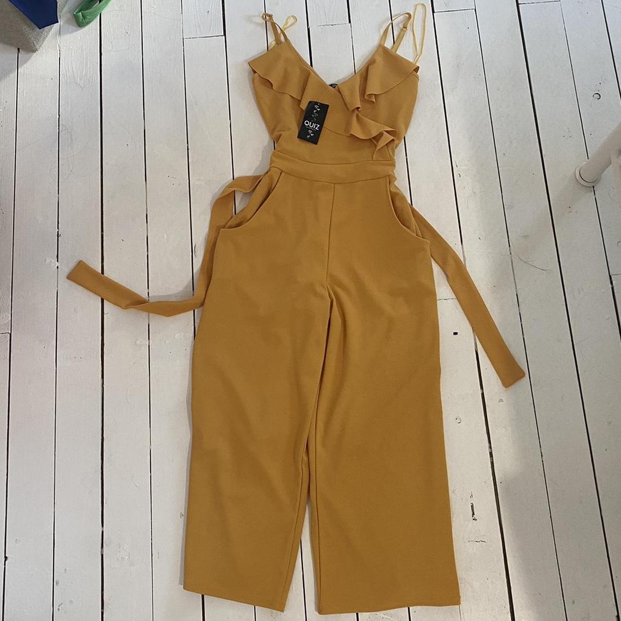 Quiz mustard cheap jumpsuit