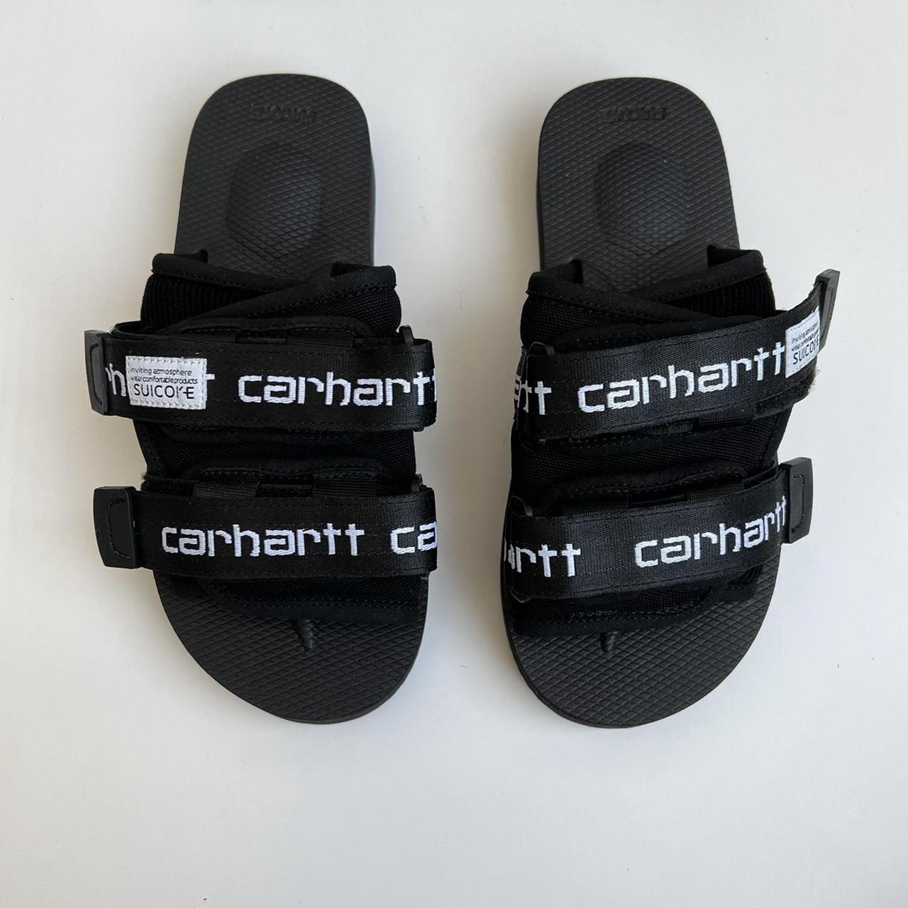 Suicoke Moto x Carhartt WIP Sandals In Black | Depop