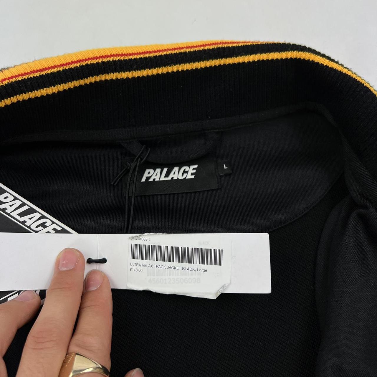 Palace Ultra Relax Track Jacket In Black & Yellow... - Depop