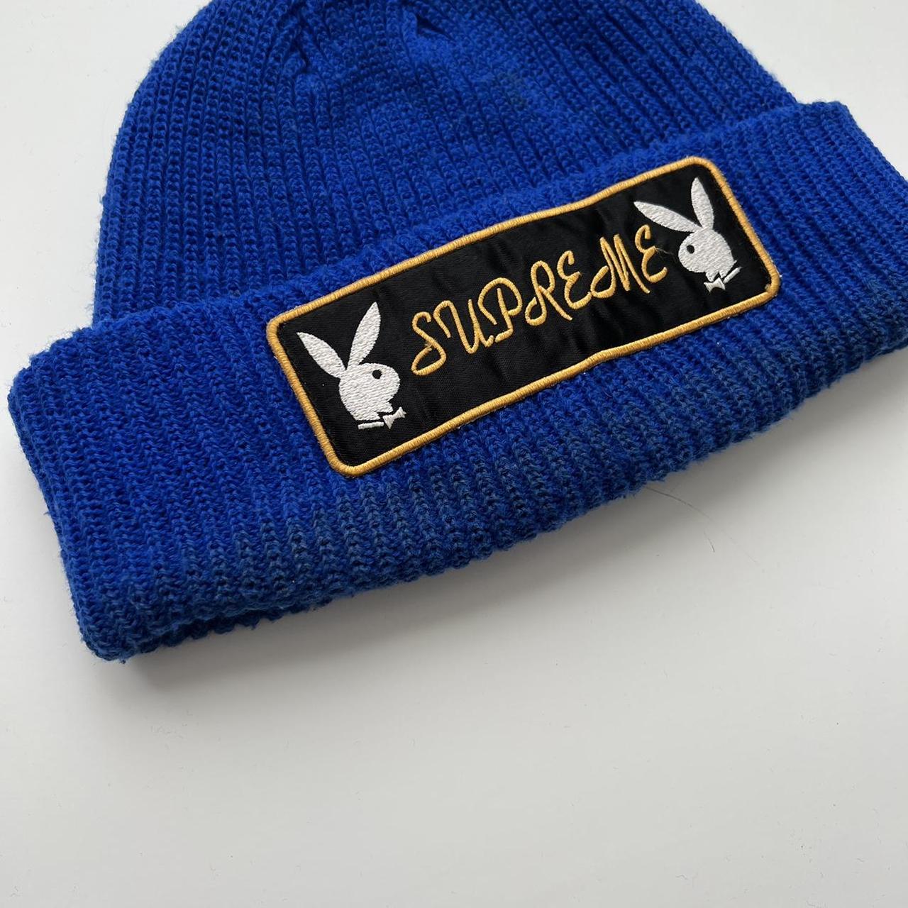 Supreme Playboy Beanie Hat In Royal Blue One Size | Depop