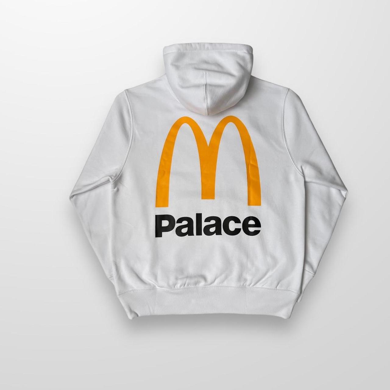 Palace x McDonald's Logo Hoodie In White Mens Depop