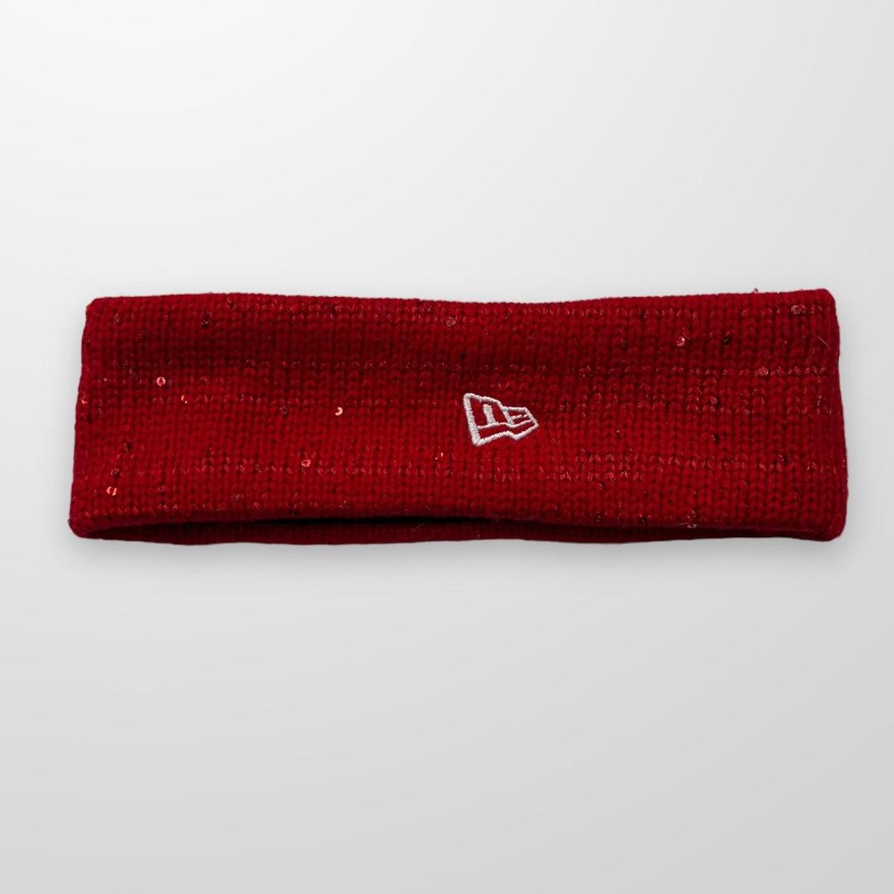 Supreme X New Era Sequin Arc Logo Headband In Red & | Depop