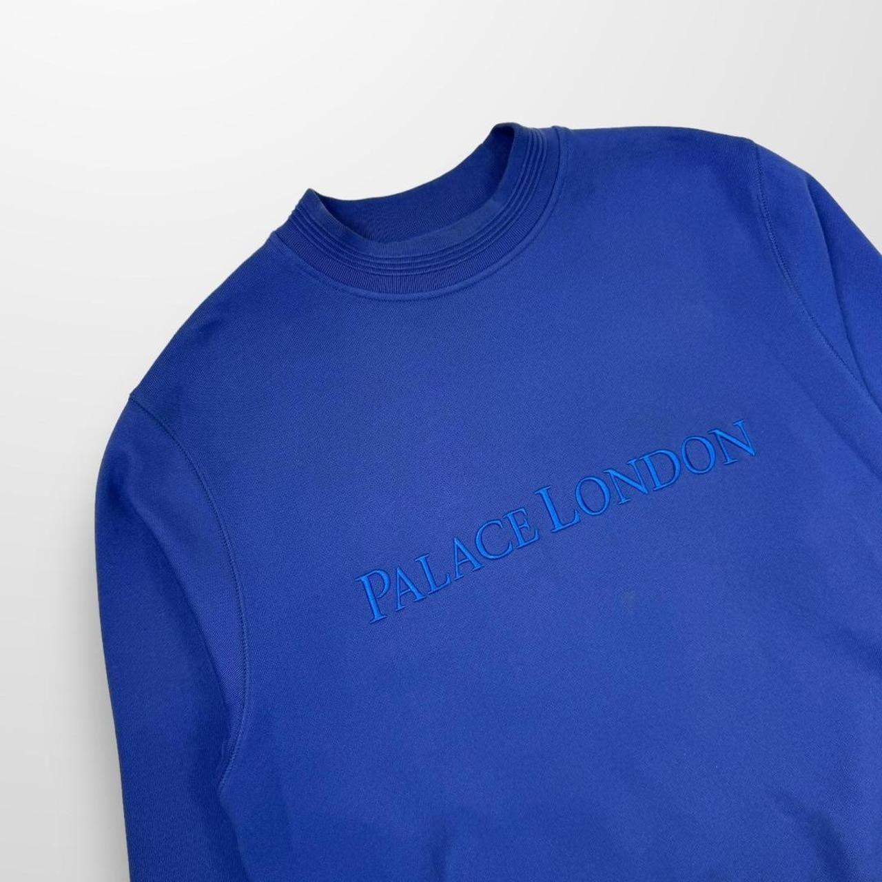 Palace London Crew Sweatshirt In Ultra Blue Mens | Depop