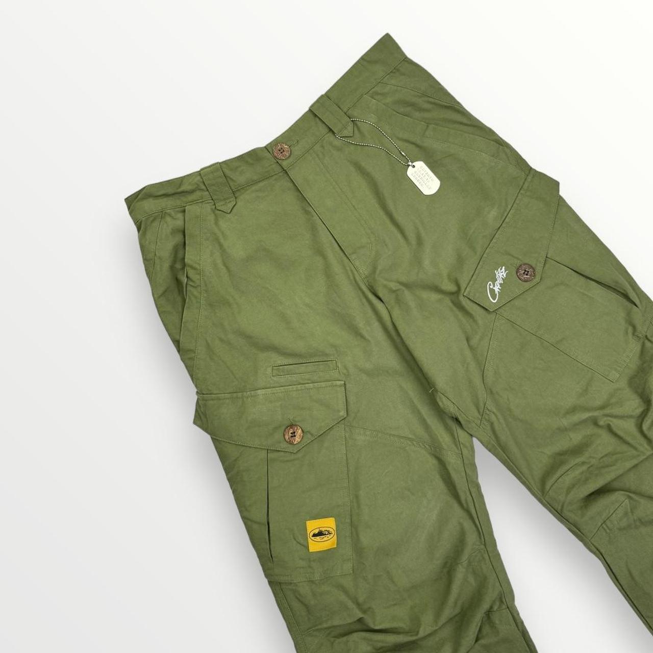 Corteiz Storm Cargo Pants / Trousers In Khaki Mens | Depop