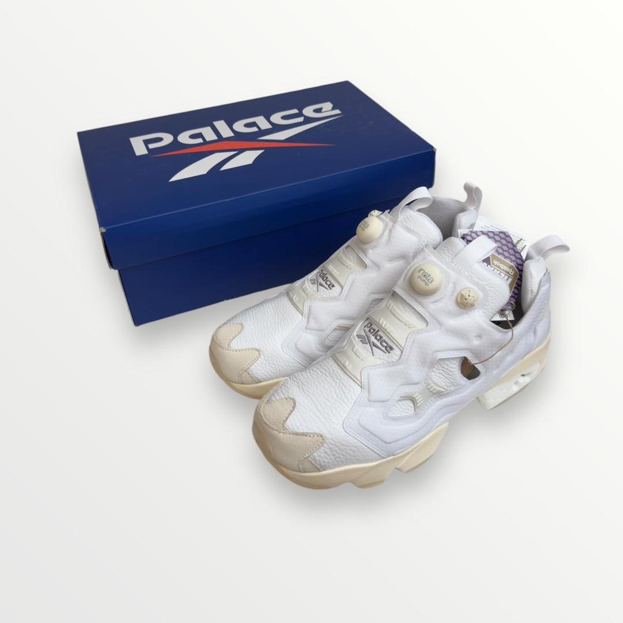 Palace x Reebok Instapump Fury 94 Trainers In White | Depop