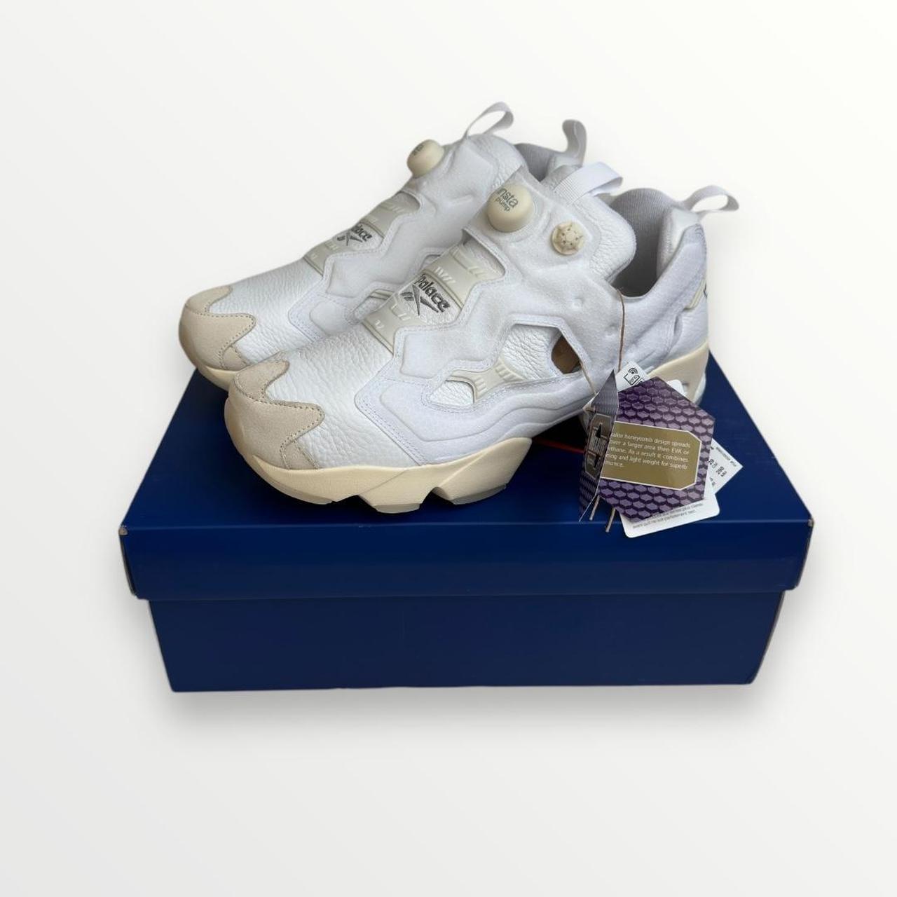 Palace x Reebok Instapump Fury 94 Trainers In White | Depop