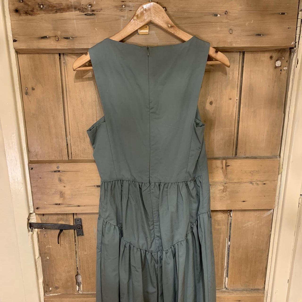 Jaeger dress in green size 10. Works as a summer... - Depop