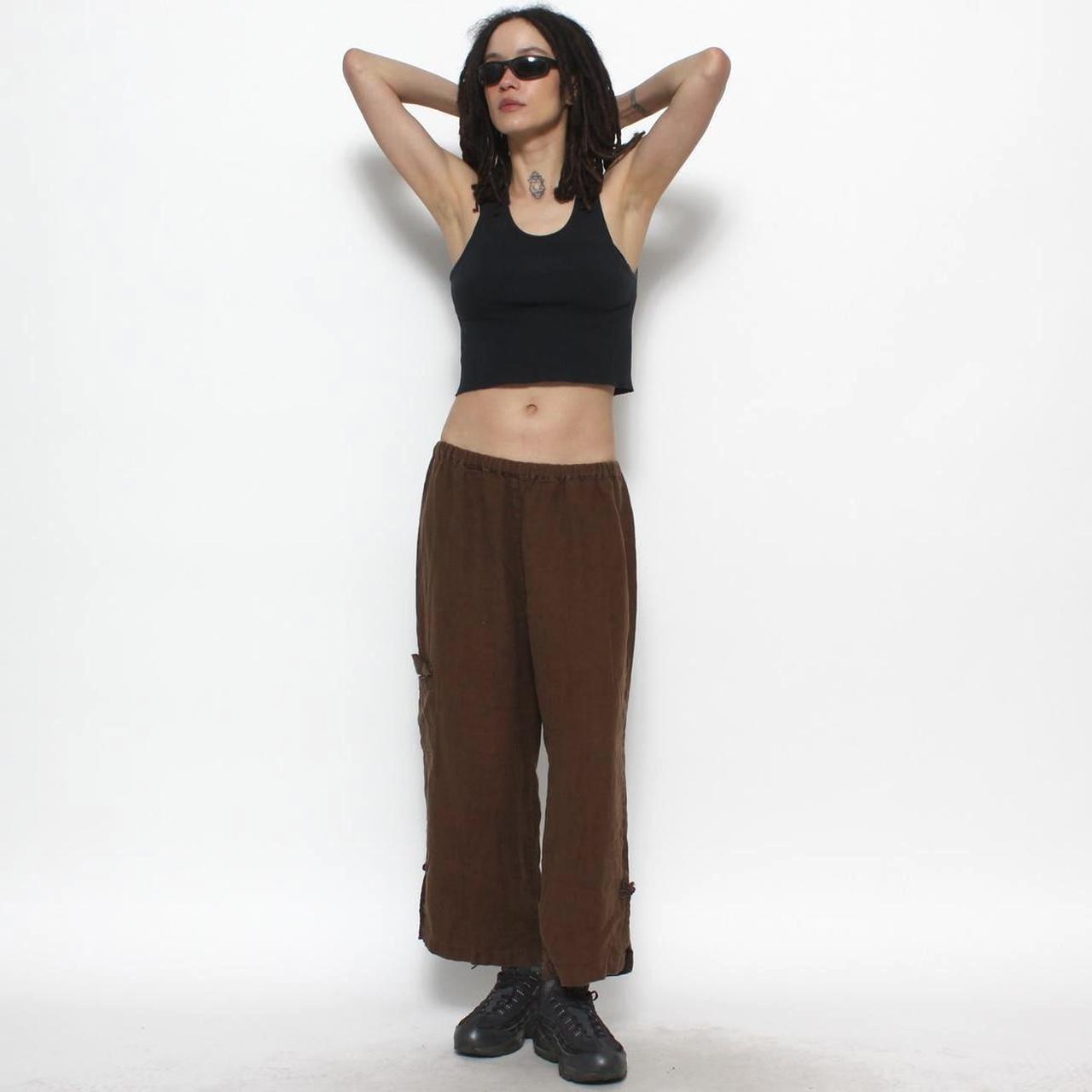 Chocolate brown pleat year-round Trousers