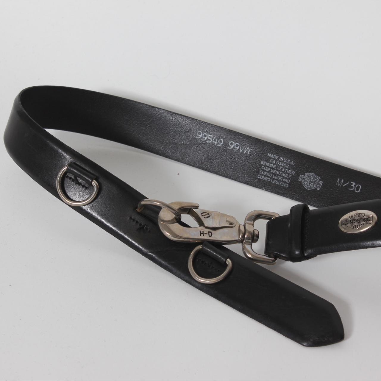 Harley Davidson Ladies Genuine Black Leather Belt