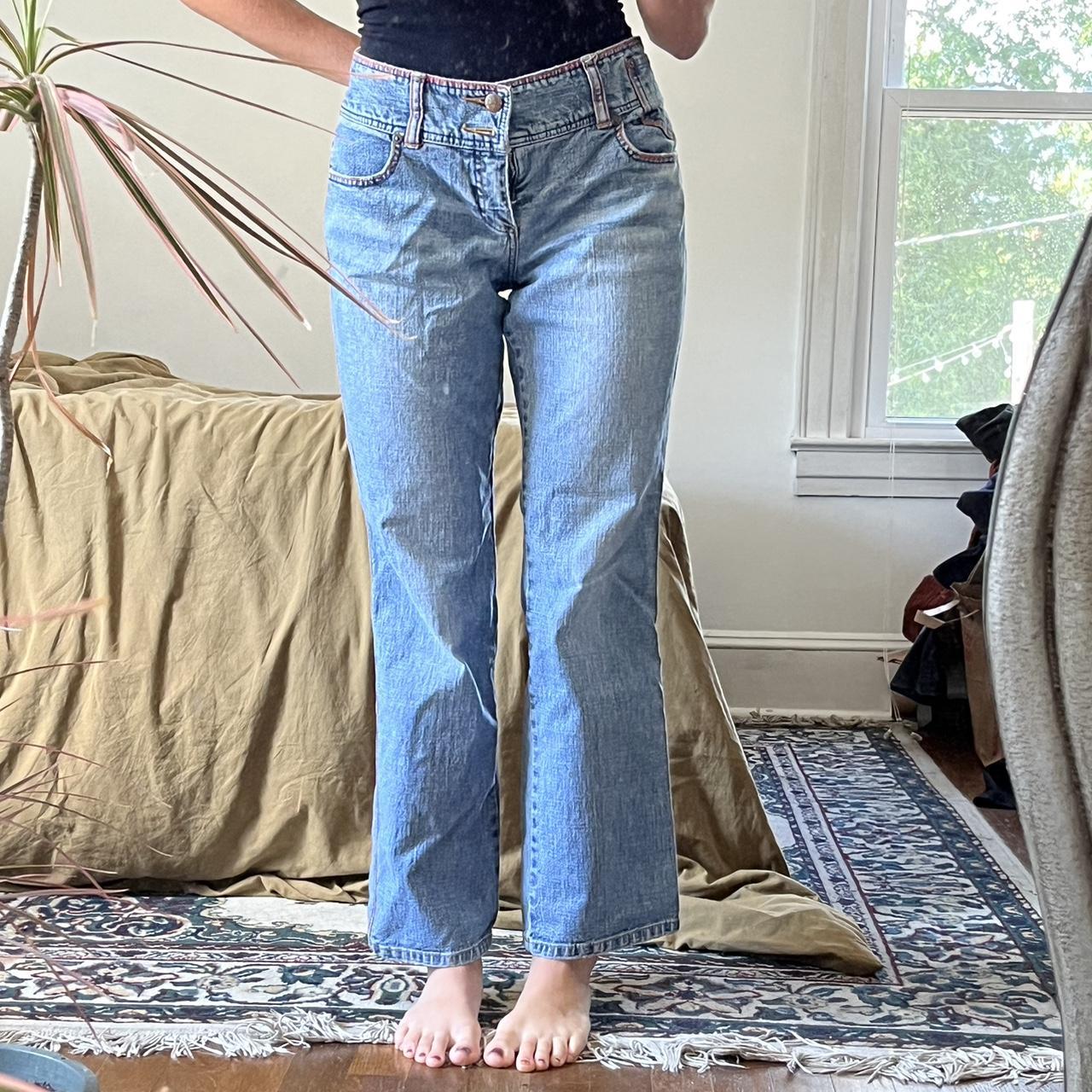 Vintage 90s High Waisted Jeans w super cute - Depop