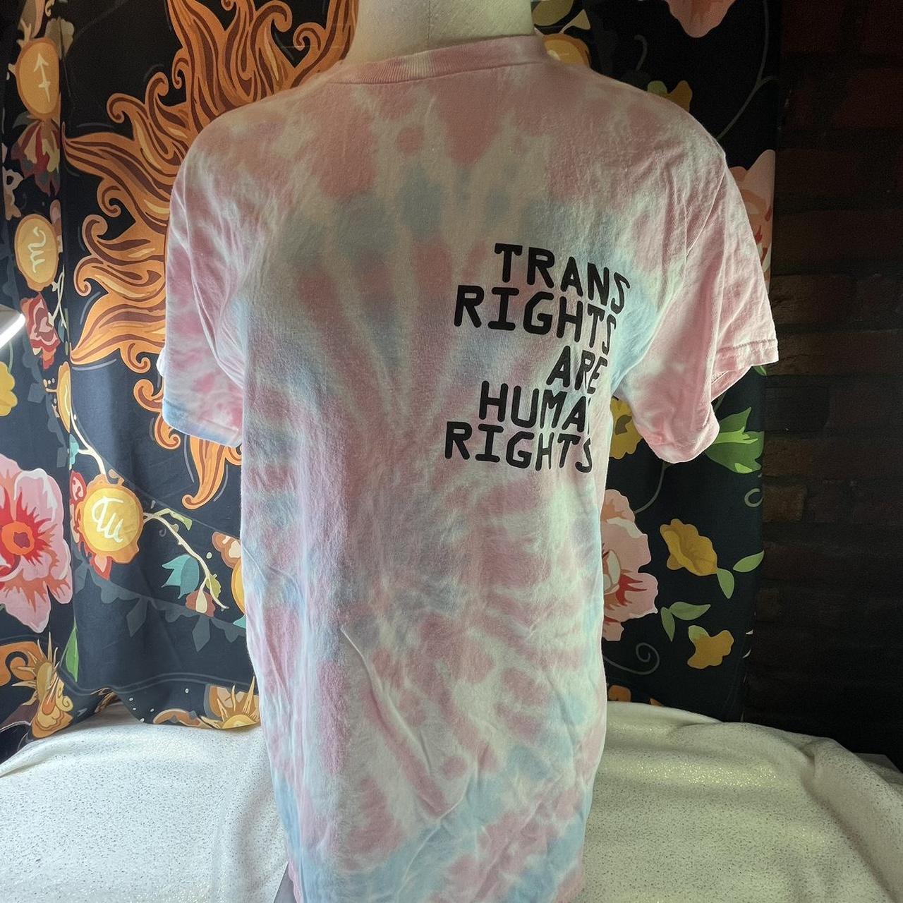 The Phluid Protect Trans Lives Blue & Pink Tie Dye T-Shirt