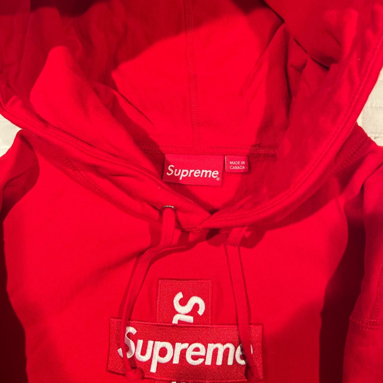 Supreme Men's Red Sweatshirt | Depop