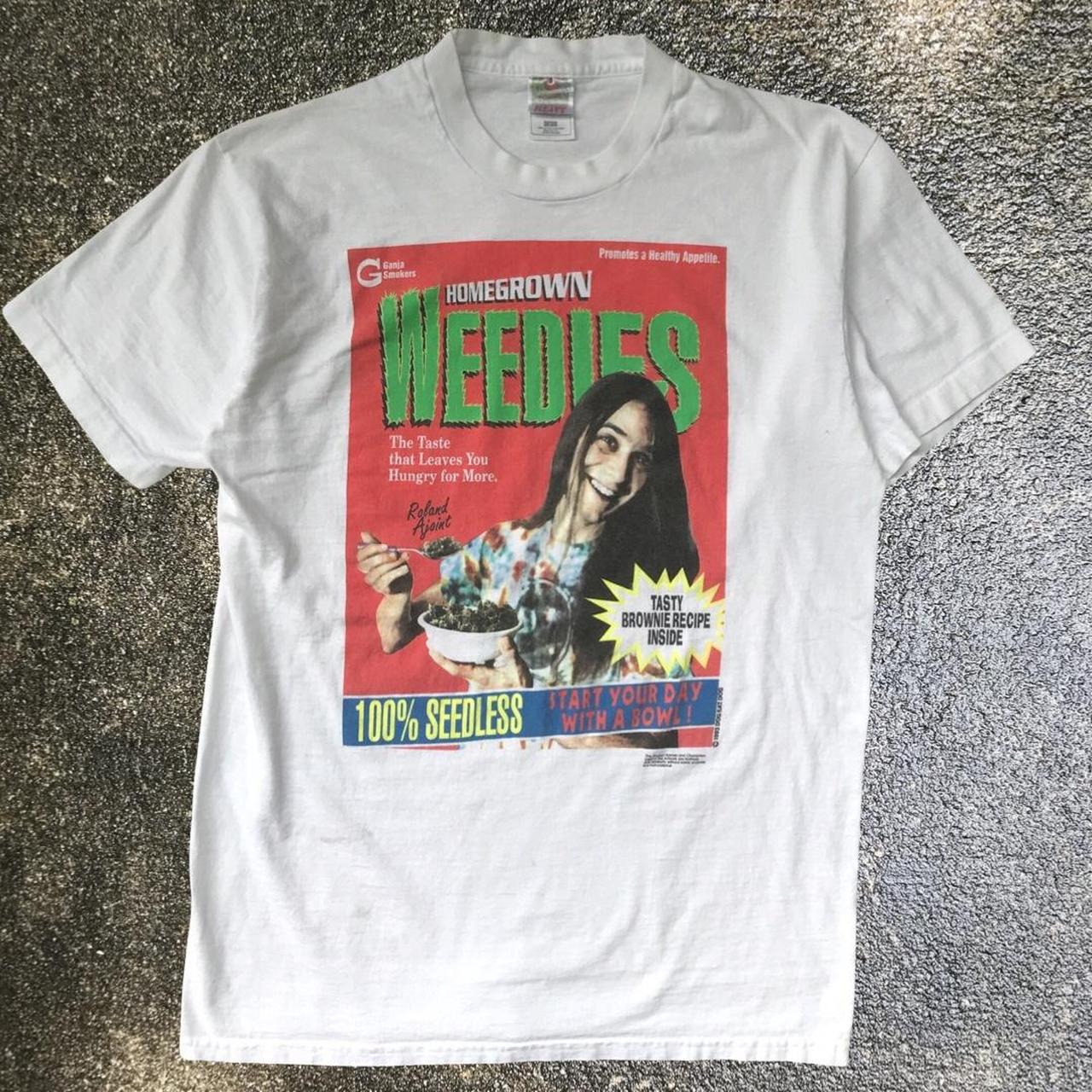 Vintage 90s Weed Shirt Dog eat Dog homegrown Weedies... - Depop