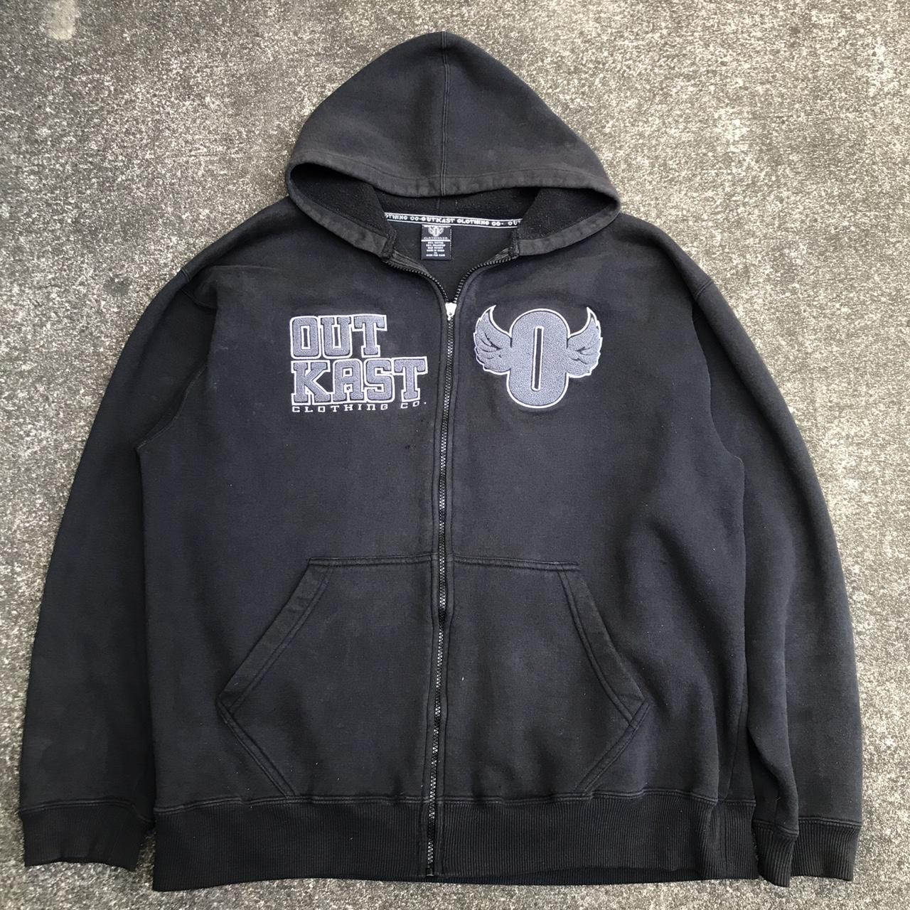 y2k black bbl zip up hoodie 🖤 hourglass effect - Depop