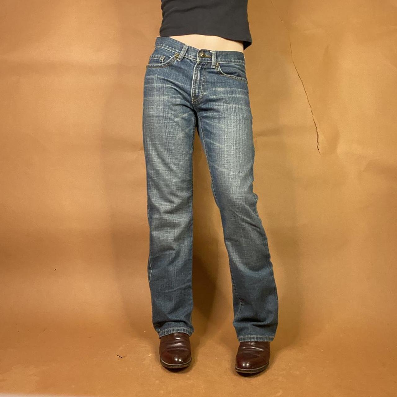 Iconic Grunge Gothic Boot Cut Simple Faded Jeans 🐂... Depop