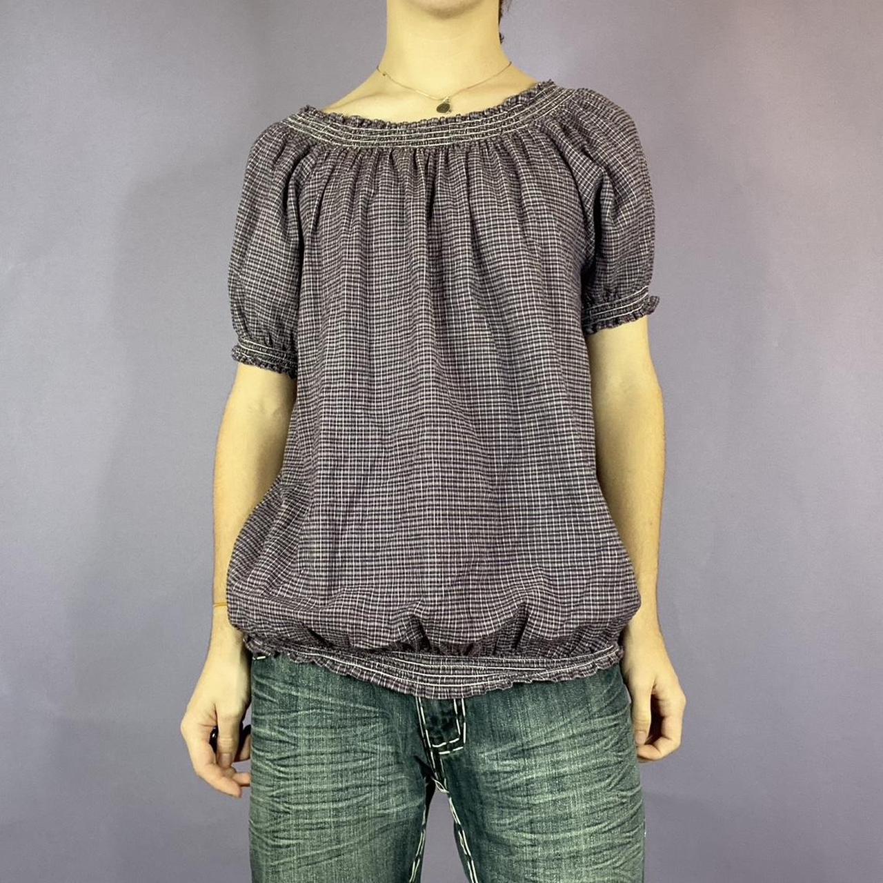 ZHSVANA Damen T-Shirt Lila - Regular Fit V-Ausschnitt Basic Shirt