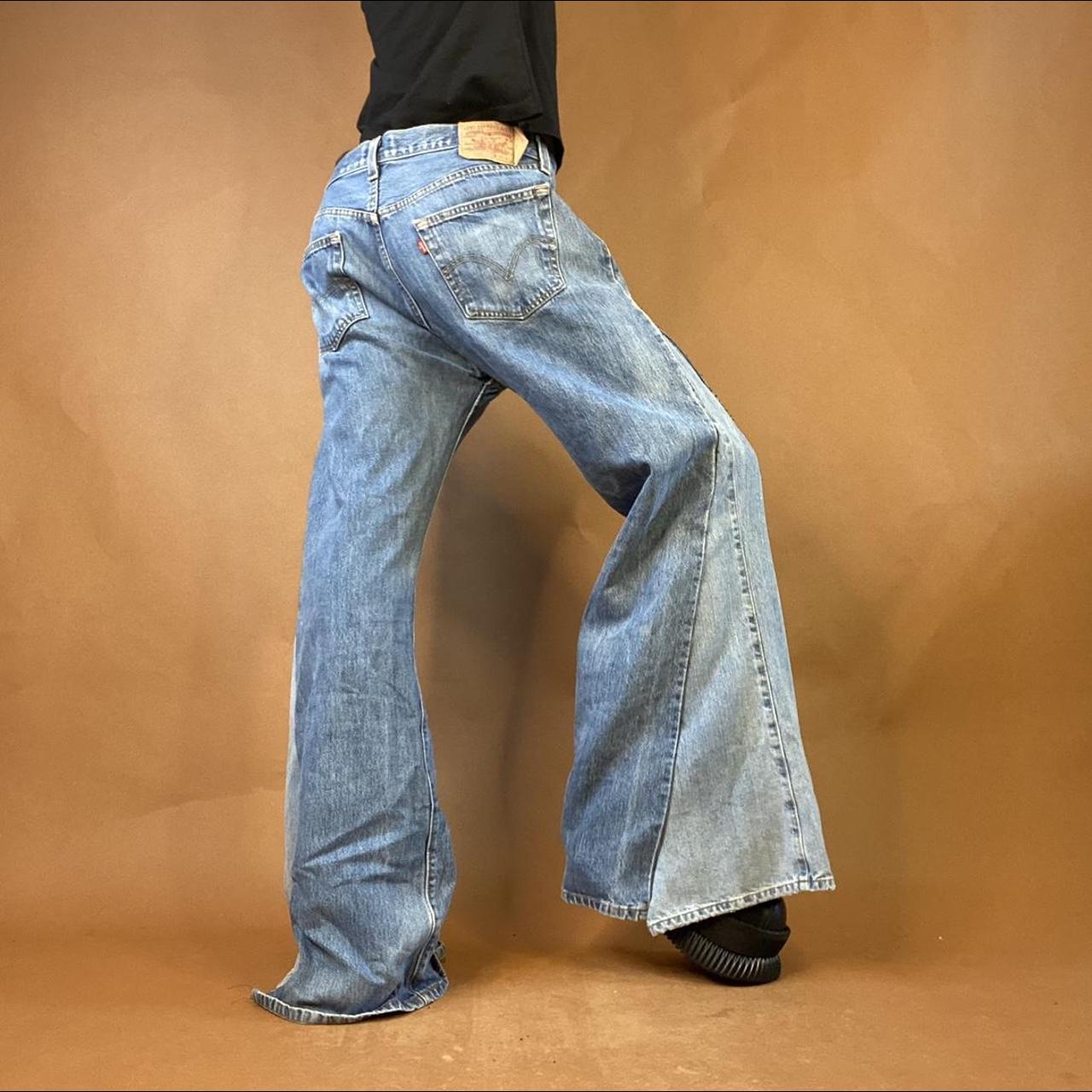 Custom Denim Levi's JNCO Inspired Mega Baggy Jeans... - Depop
