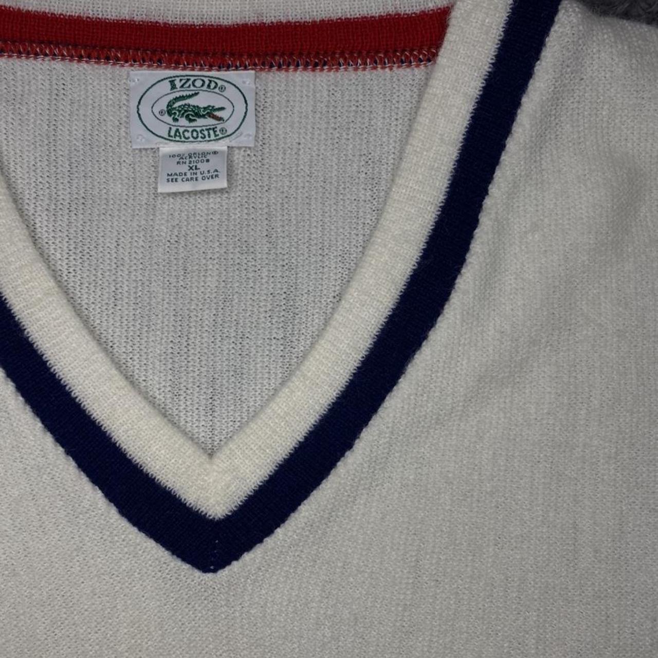 Lacoste Men's Cream and Navy Jumper (2)