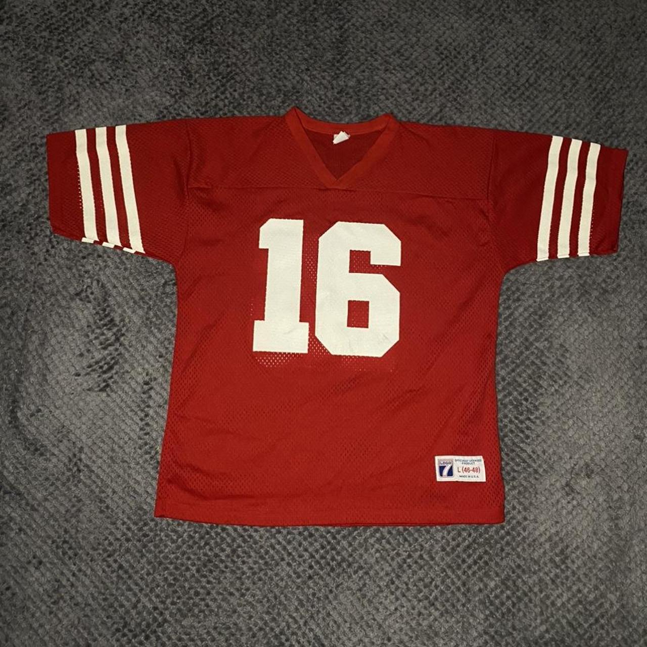 vintage Montana 16 football jersey (Joe Montana San Francisco 49ers) mens L