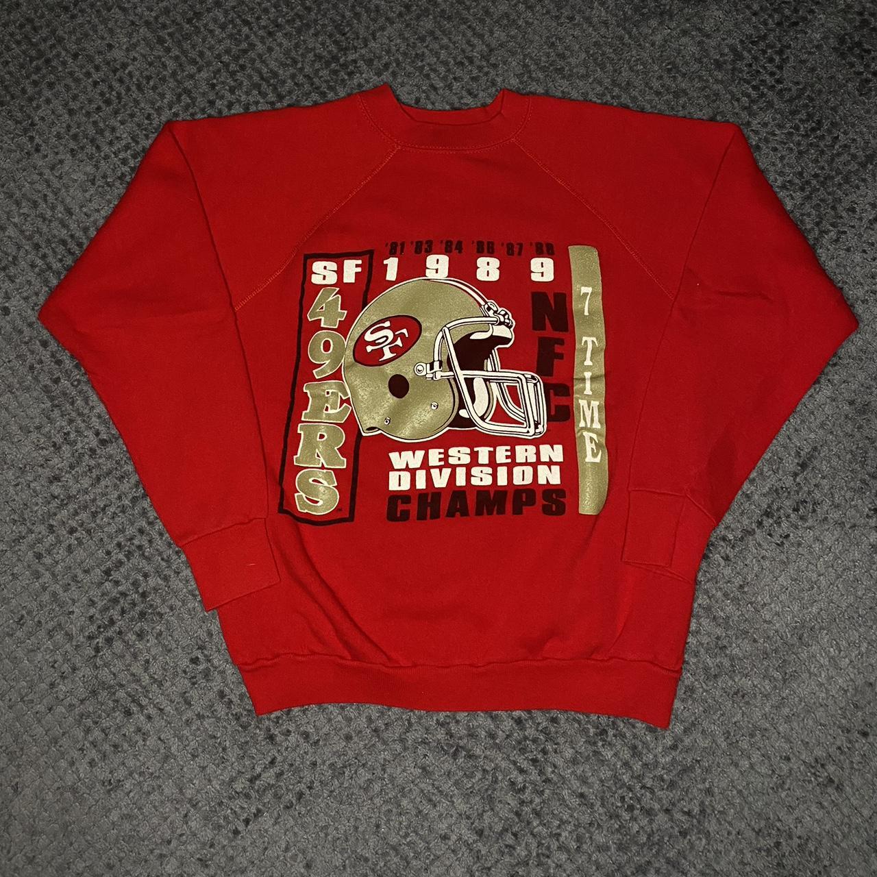 Vintage San Francisco 49s crewneck size tagged Large - Depop