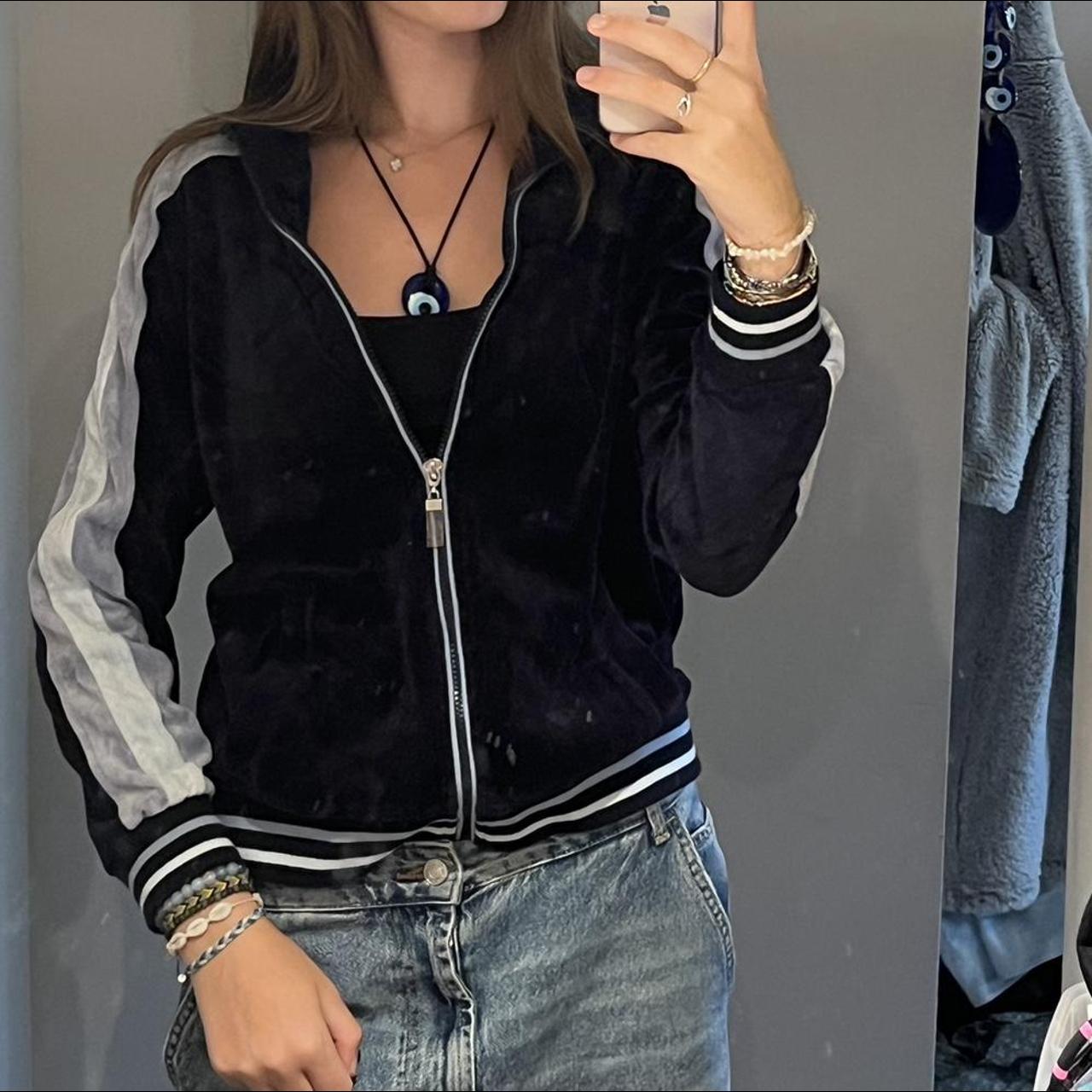 Vintage velvet y2k zip up Love this so much... - Depop