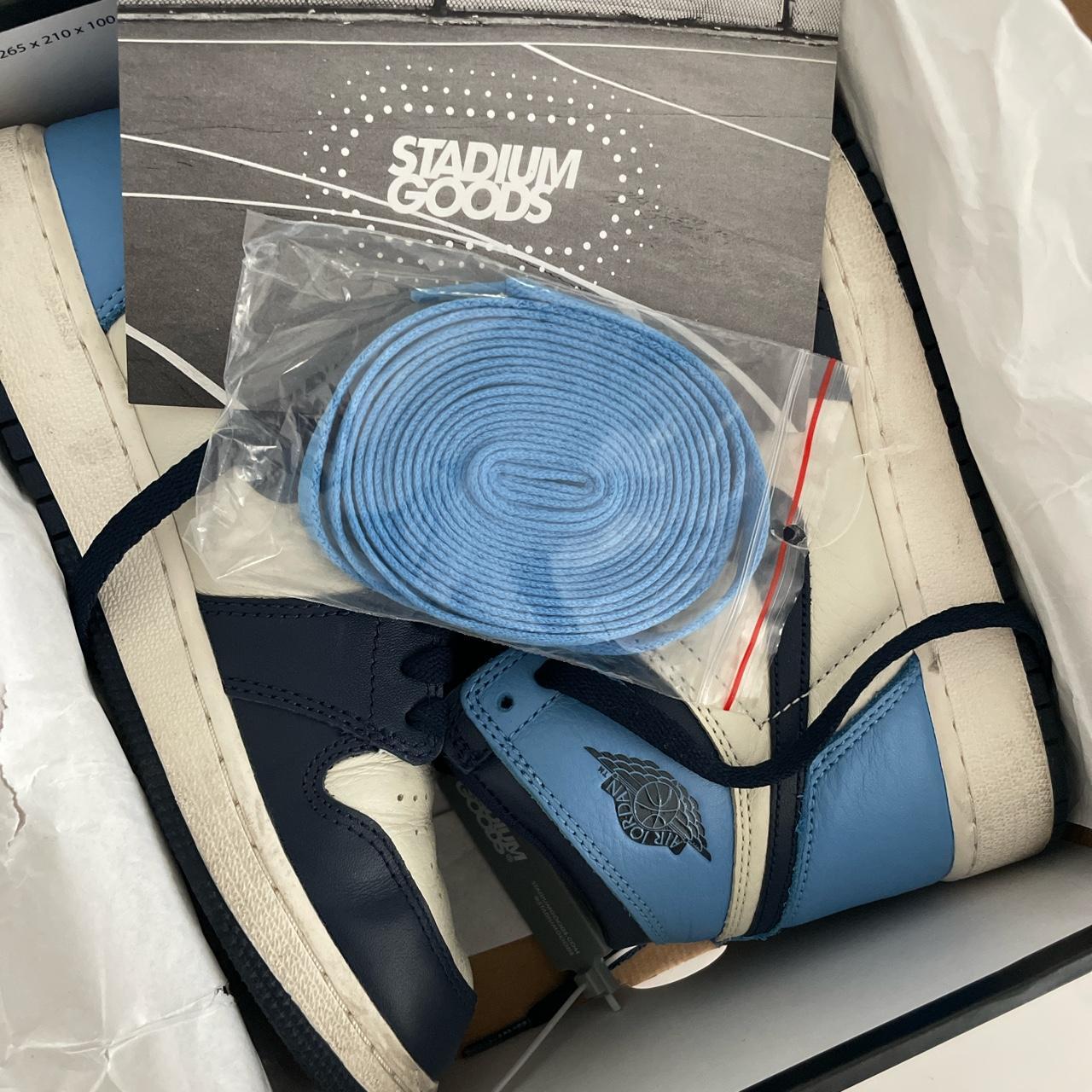 Air Jordan 1 Retro High Obsidian's in Grade School... - Depop