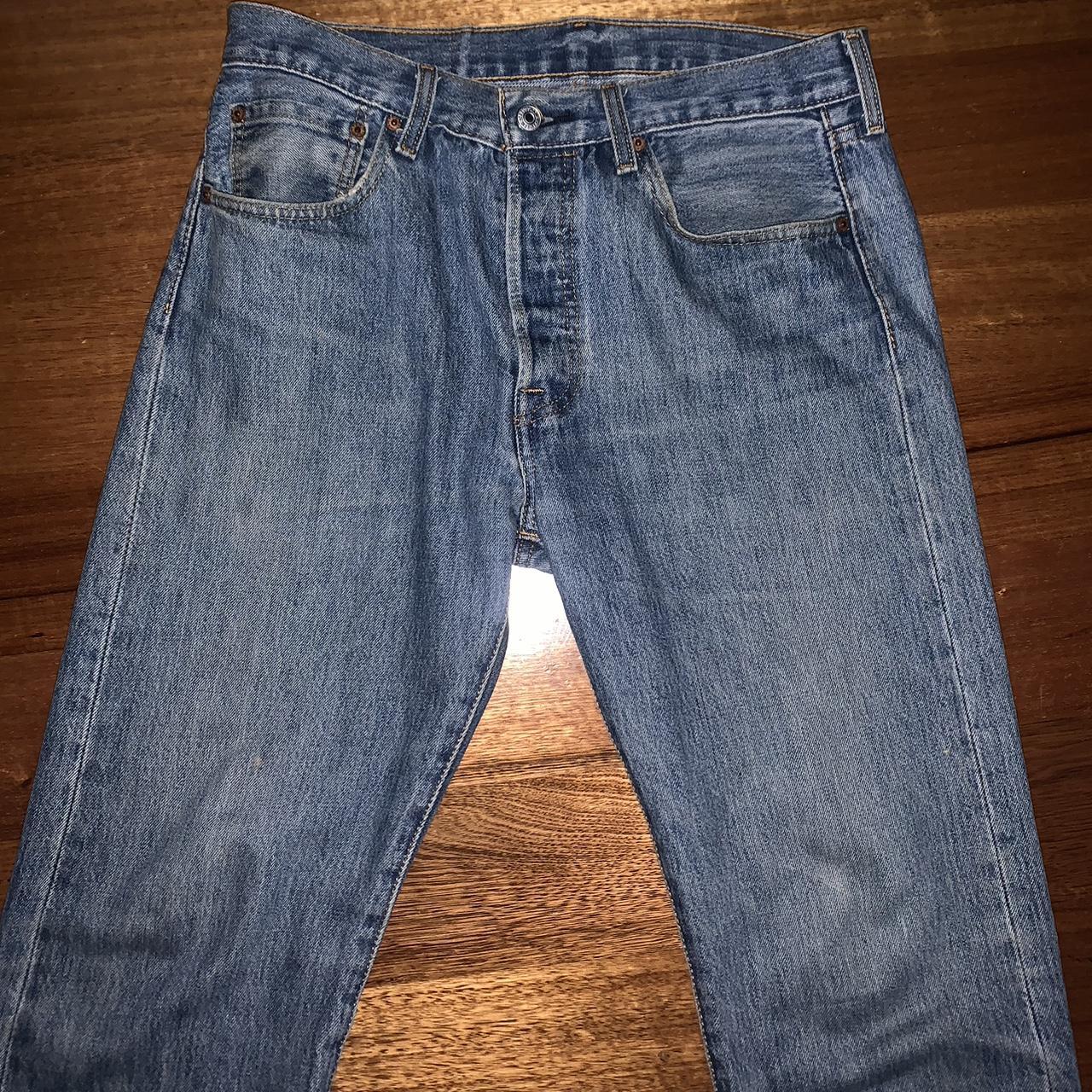 501 Levi’s Original Fit Cotton Straight Leg Jeans... - Depop