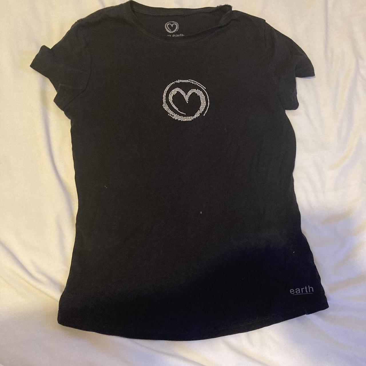 Women's Black and Silver T-shirt | Depop