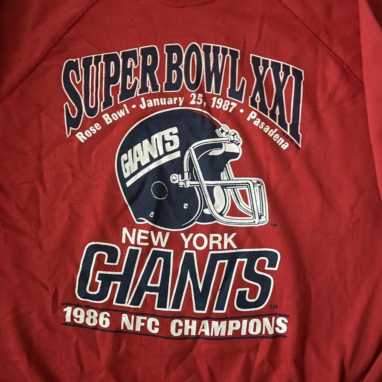 1986 New York Giants CHAMPIONS Sweatshirt by Trench – Red Vintage Co