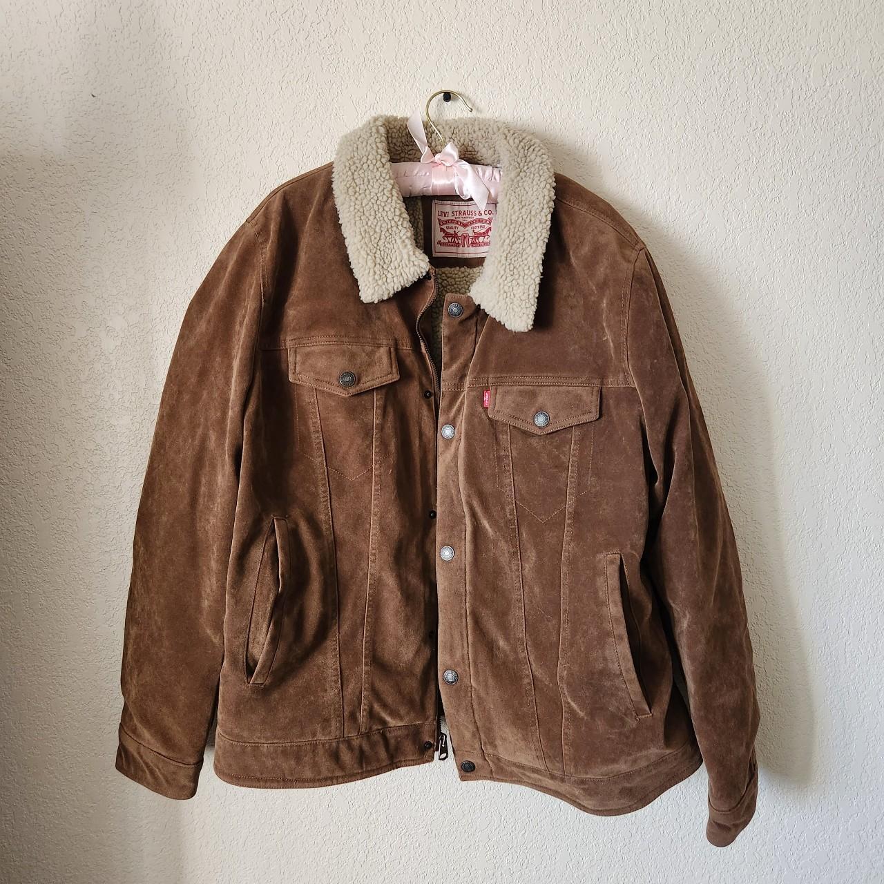 Levi's light brown jacket - Depop