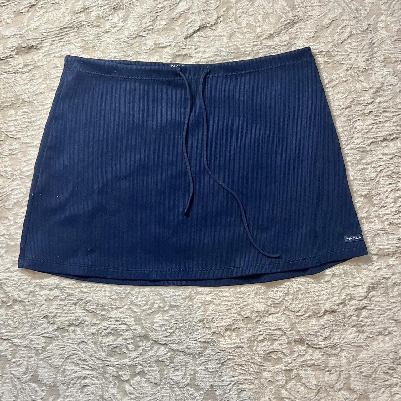 Nautica Women's Navy and Blue Skirt Depop