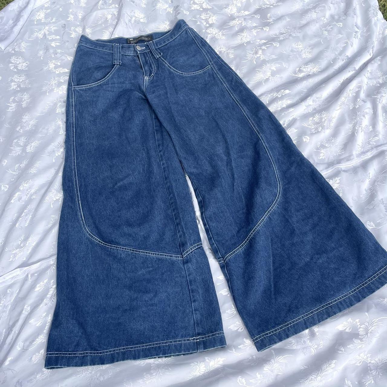 Inacoma Jeans very wide leg circa 2000s/90s “rave”... - Depop