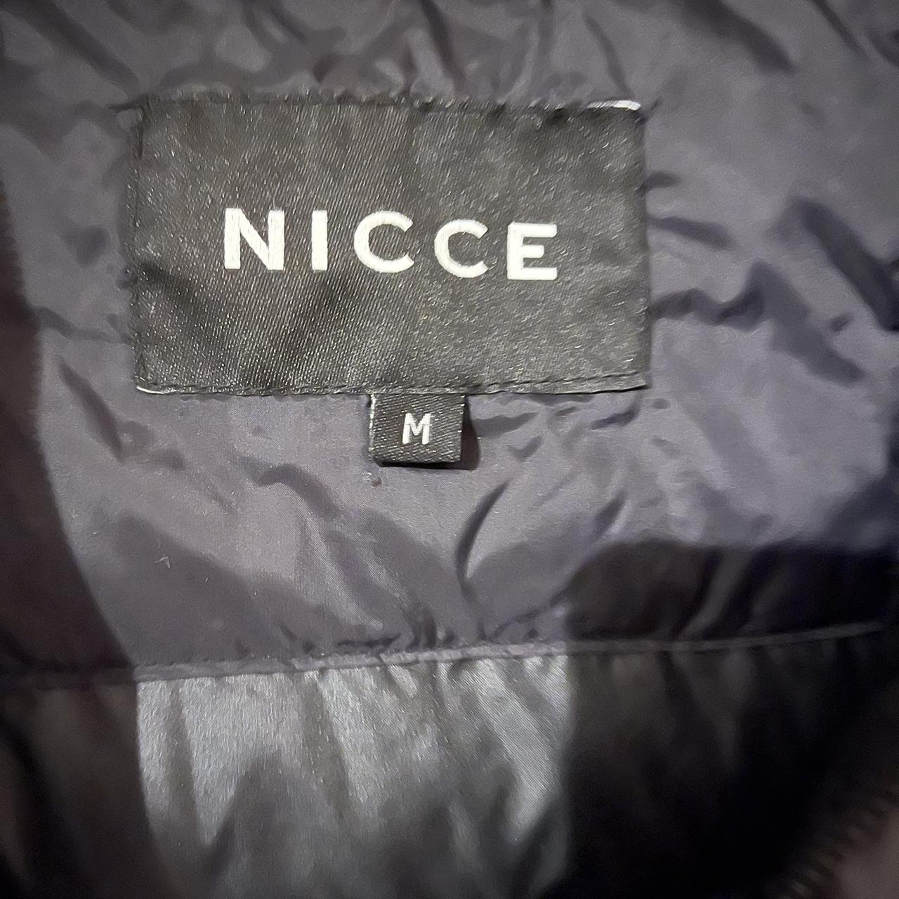 Men’s black hooded Nicce coat. Size medium. Good... - Depop