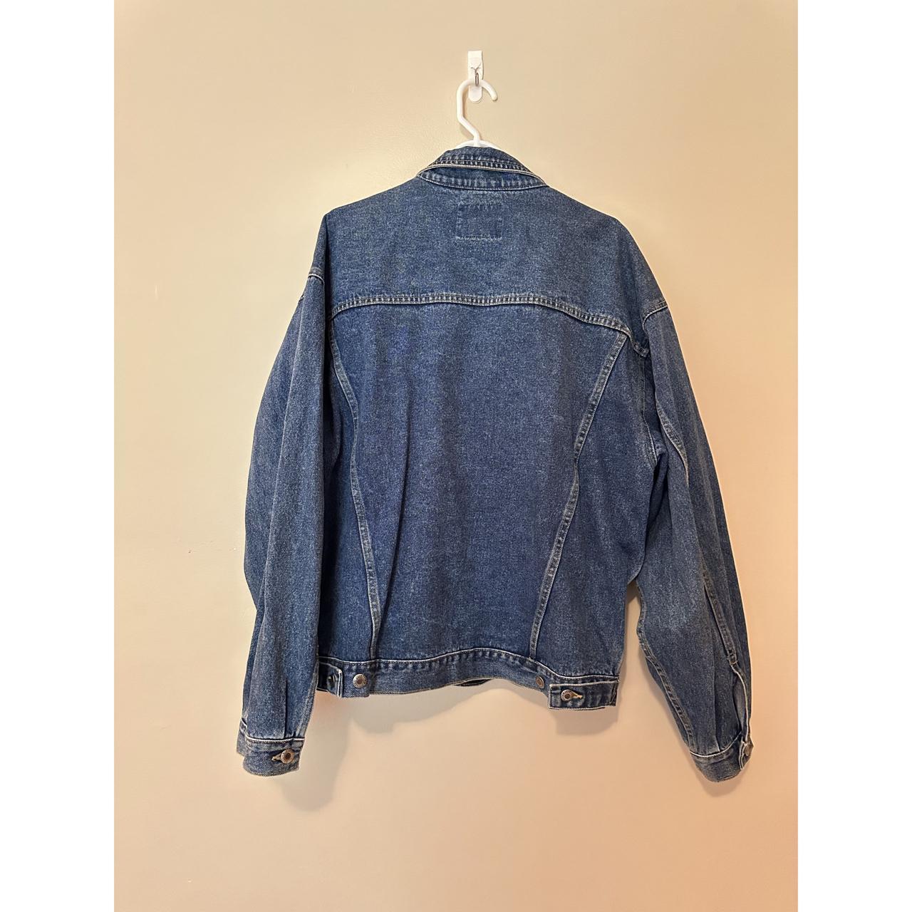 Bugle Boy Gold Crest Series oversized denim jacket.... - Depop