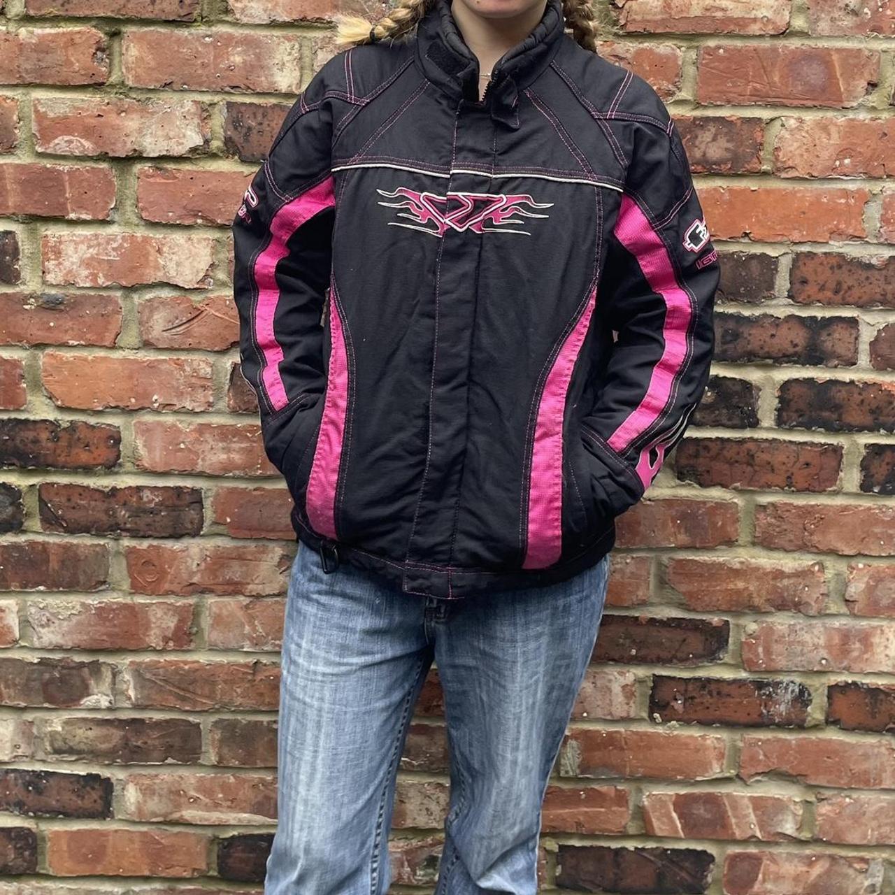 pink snowmobile jacket