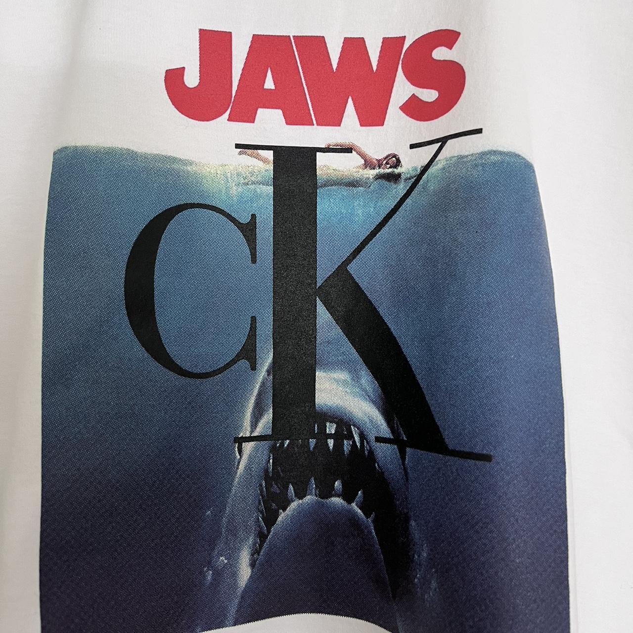 CK205W39NYC Jaws t-shirt from the SS19 Depop