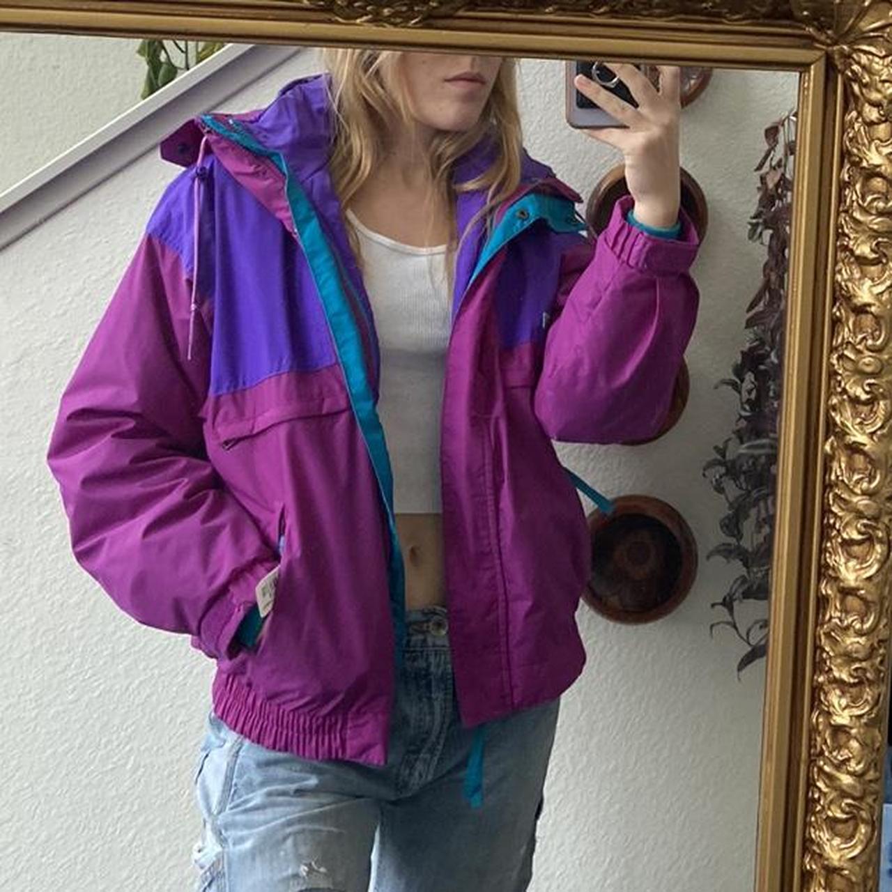 Columbia Sportswear Women's Pink and Purple Coat | Depop